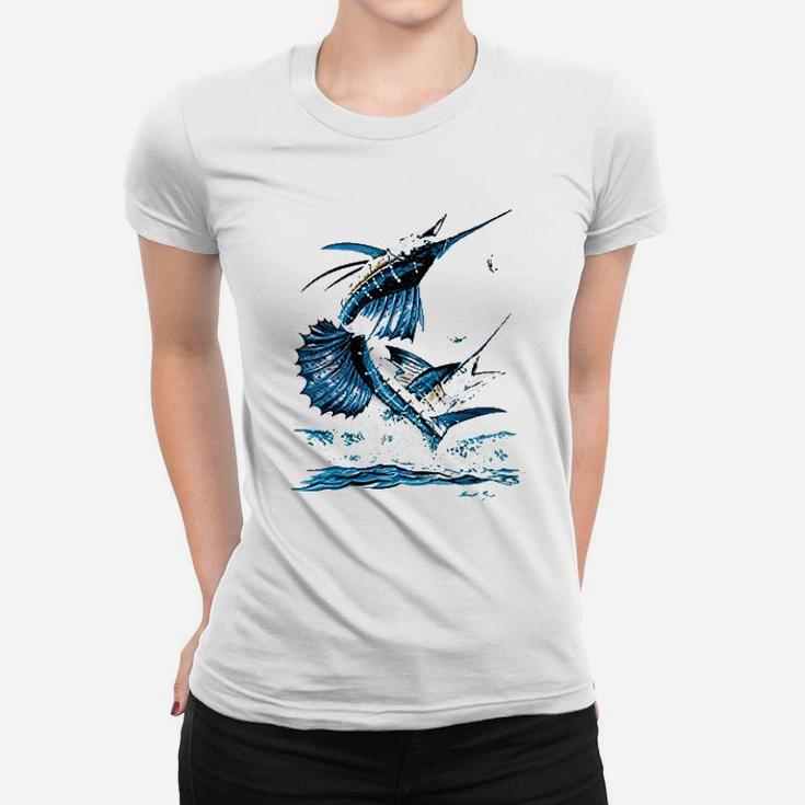 Sailfish Deep Sea Fishing Salt Water Fish Long Sleeve T-Shirt