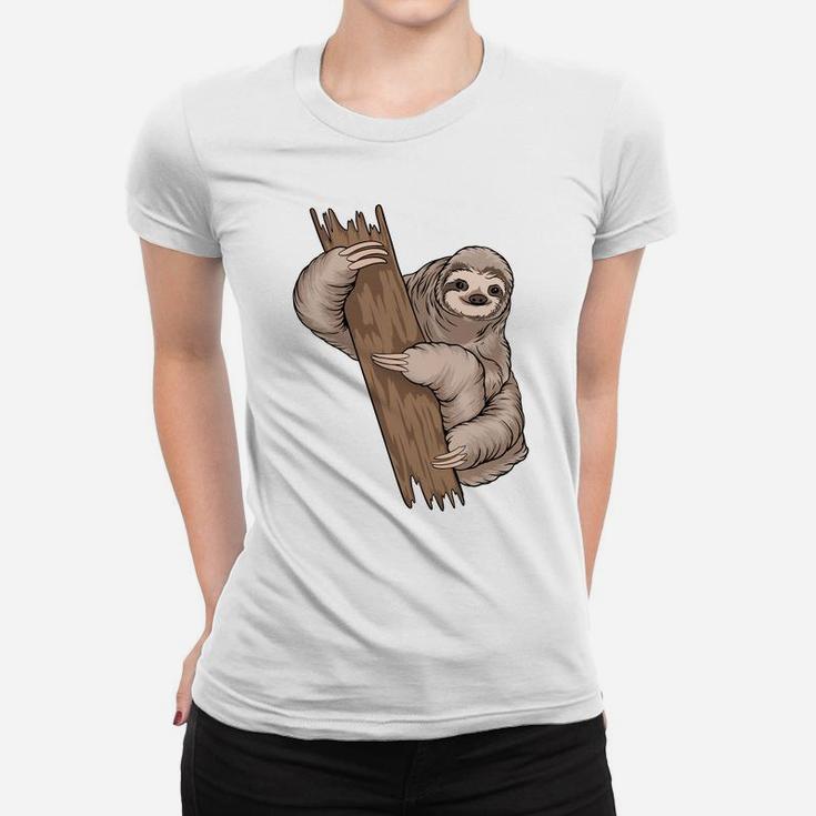 Sloth Birthday Gifts I Love Cute Animals Women T-shirt