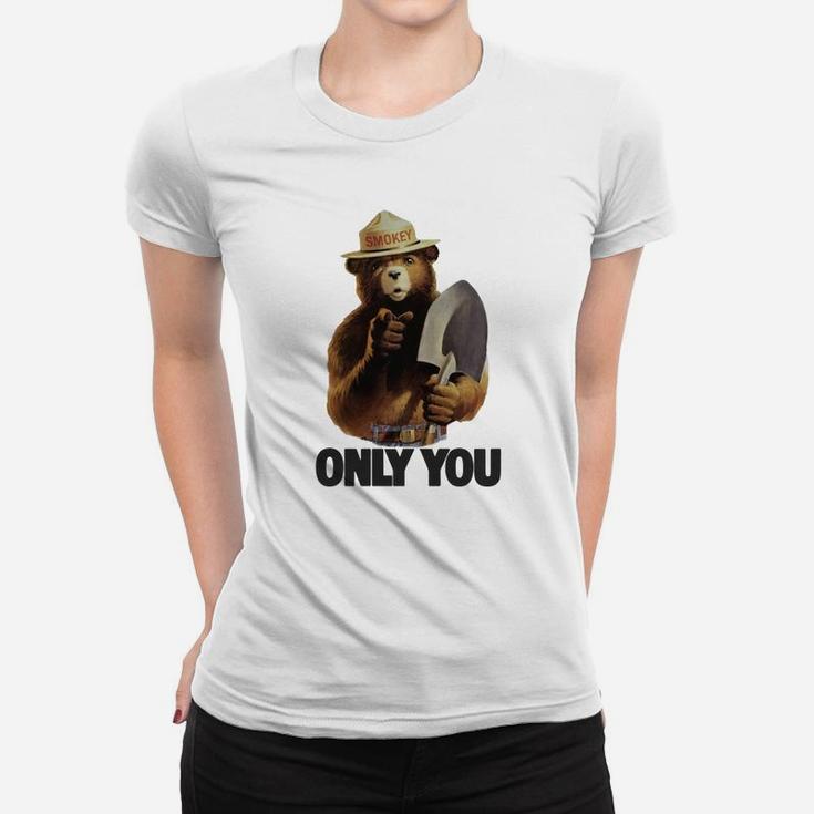 Smokey Bear Only You Kids T Shirt Ladies Tee