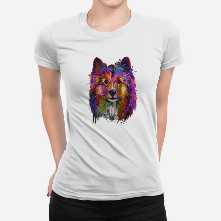 Splash Art Shetland Sheepdog T-Shirt | Cute Sheltie Gifts Splash Art Shetland Sheepdog T-Shirt | Cute Sheltie Gifts