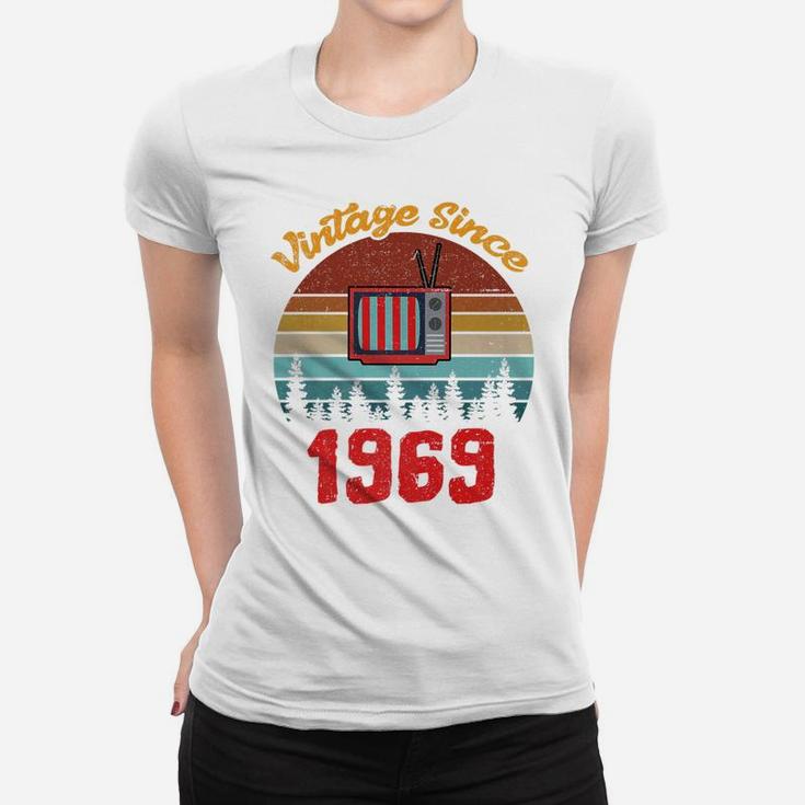 Vintage 1969 Mens Birthday Fathers Day Gift Ladies Tee
