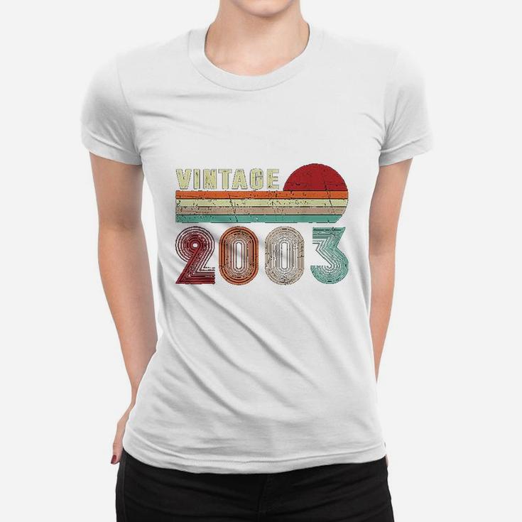 Vintage 2003 Funny 19 Years Old Boys And Girls 19th Birthday  Ladies Tee