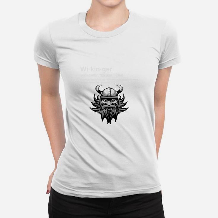 Wikinger Helm Herren Frauen Tshirt, Weißes Tee mit Coolen Design