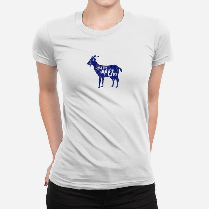 Womens Funny Crazy Goat Lady For Goat Lovers And Goat Moms Ladies Tee