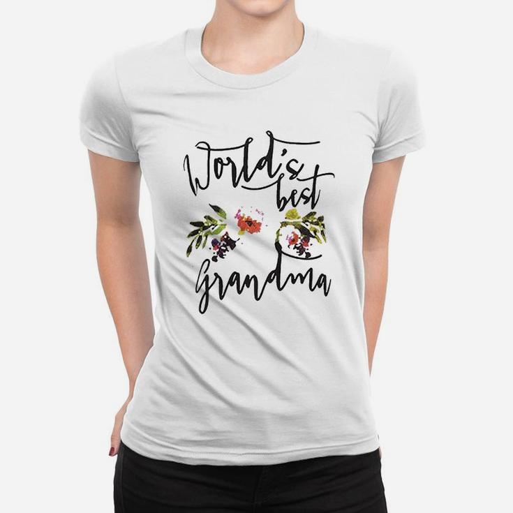 Worlds Best Grandma Mothers Day Best Gift For Mom Ladies Tee