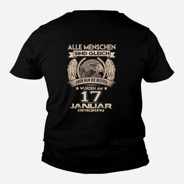 17. Januar Geburtstag Kinder Tshirt, Adler Design für Stolze Januargeborene