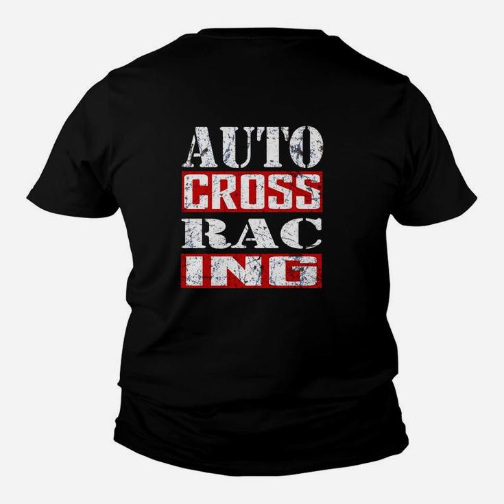 Auto Cross Racing Herren Kinder Tshirt, Motorsport Schwarz Tee