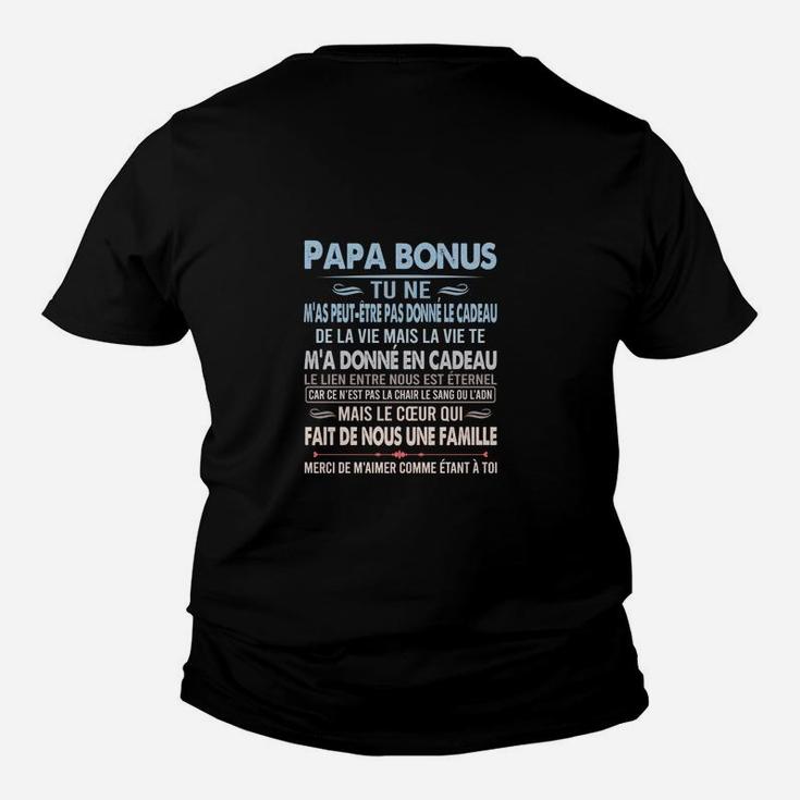 Bonus Papa Kinder Tshirt mit Inspirierendem Zitat, Perfekt für Stiefväter