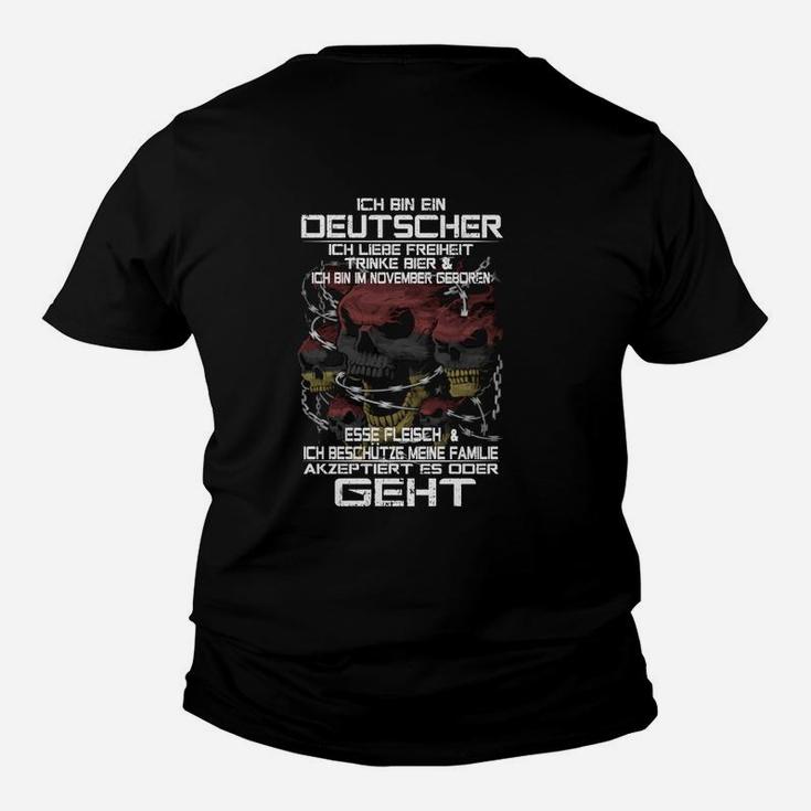 Deutscher November Geboren Kinder T-Shirt