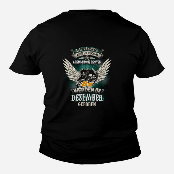 Dezember Geburtsmonat Adler Schwarzes Kinder Tshirt, Motiv-Design für Männer