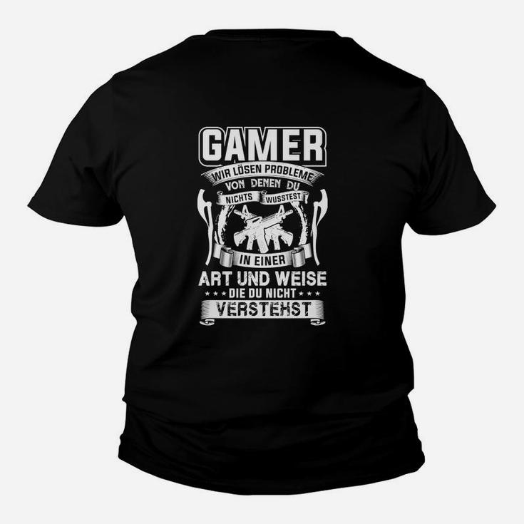 Gamer Wir Lösen Probleme Kinder T-Shirt