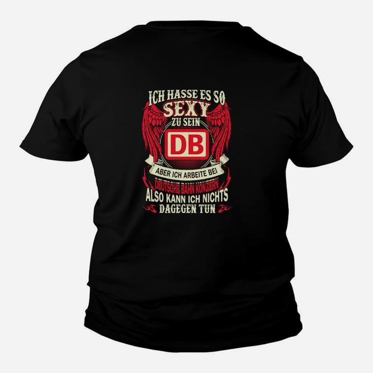 Humorvolles Kinder Tshirt mit DB Logo, Lustiger Spruch für Bahnmitarbeiter