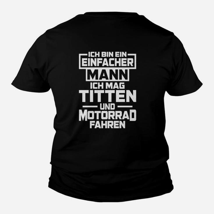 Ich Mag Titten Und Motorradfahren Kinder T-Shirt