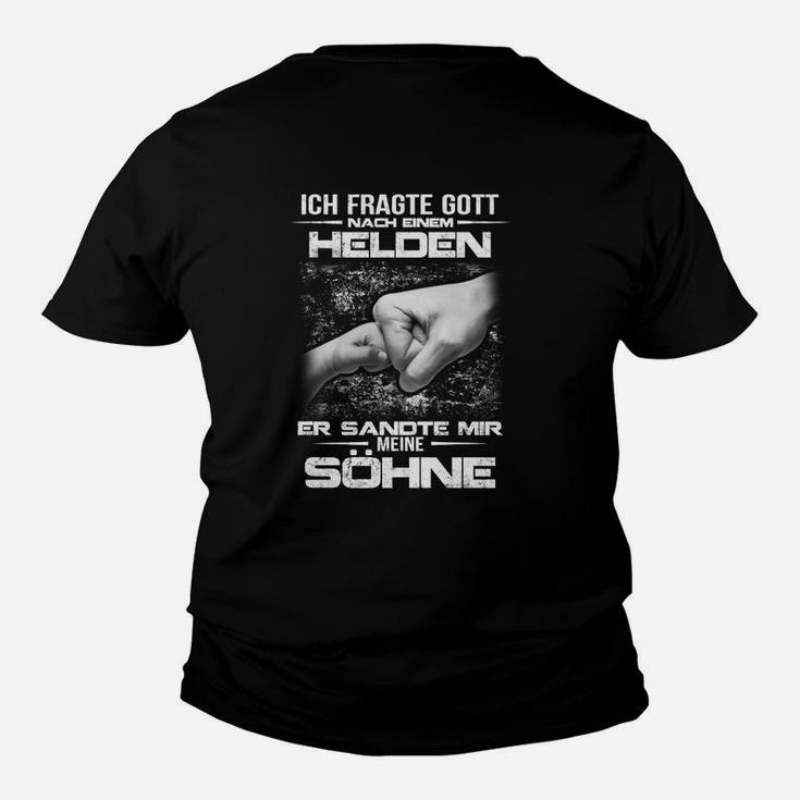 Inspirierendes Vater-Sohn Kinder Tshirt Gott sandte mir meinen Sohn, Heroisches Tee