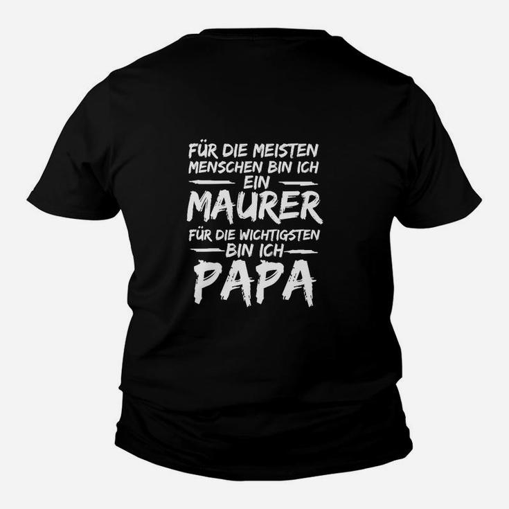 Maurer Papa Kinder Tshirt – Perfektes Kinder Tshirt für Stolze Väter und Handwerker