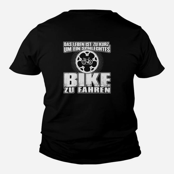 Motorrad-Motiv Herren Kinder Tshirt, Leben zu kurz für schlechtes Bike