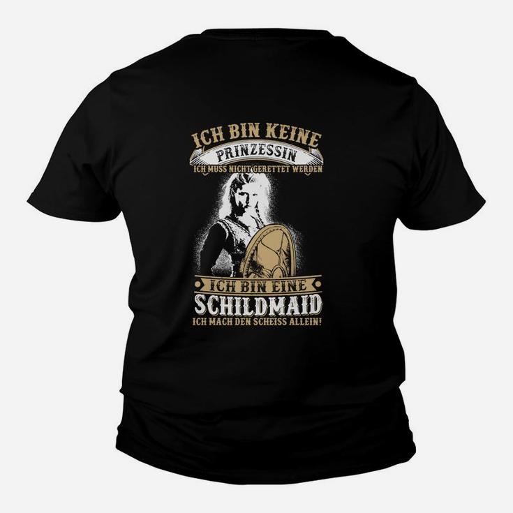 Schildmaid Nicht Prinzessin Gold -r Kinder T-Shirt