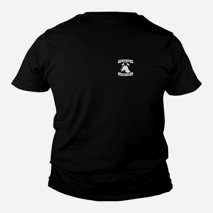 Schwarzes Kinder Tshirt für Herren mit coolem Logo-Druck, Stilvolles Design