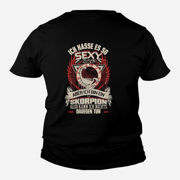 Skorpion-Design Kinder Tshirt So Sexy zu Sein - Lustiges Schwarzes Tee