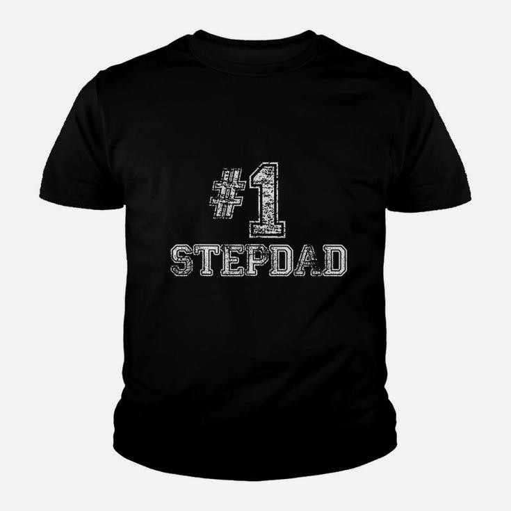 1 Stepdad Step Dad Number One Fathers Day Gift Kid T-Shirt