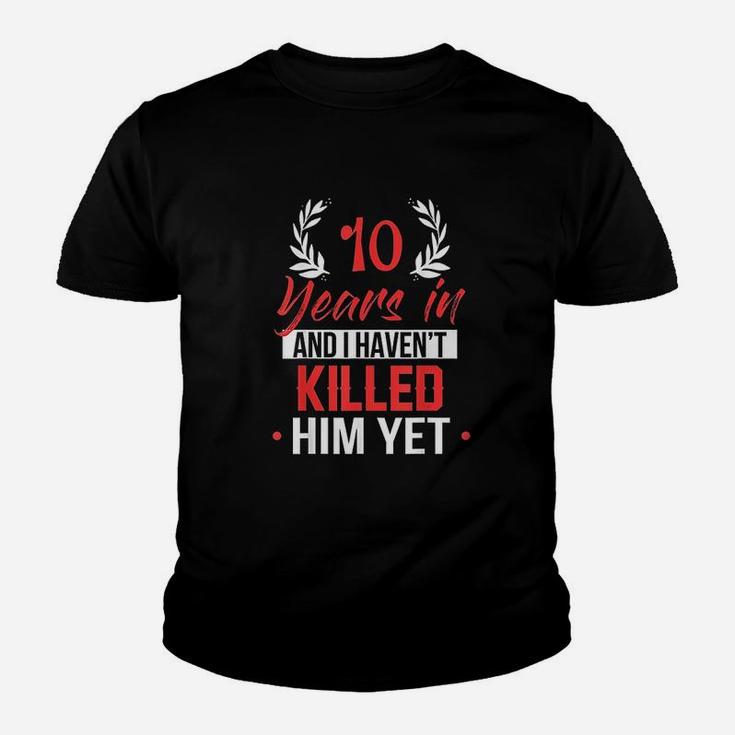 10 Years In 10th Year Anniversary Gift Idea For Her Kid T-Shirt