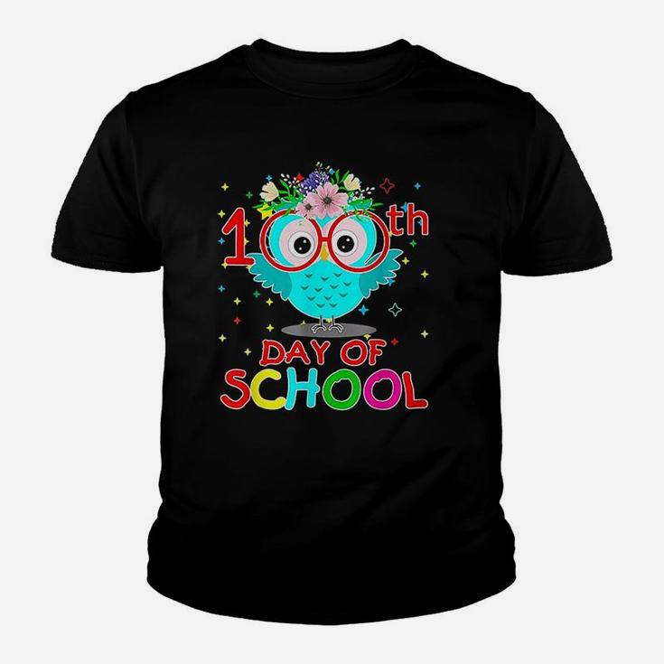 100 Days Of School Cute Owl Happy 100th Day Of School Kid T-Shirt