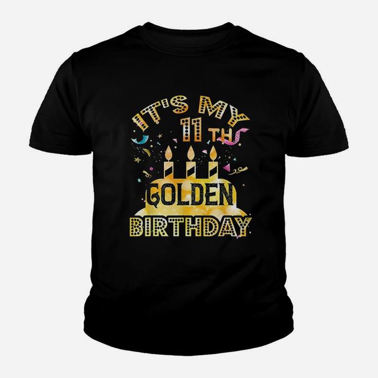 11th Birthday My 11th Golden Birthday Vintage  Kid T-Shirt
