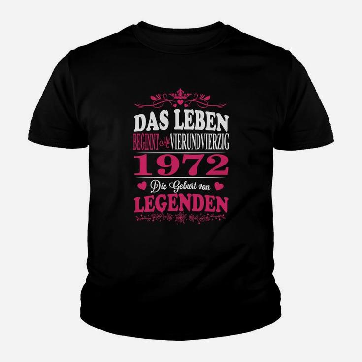 1972 Das Leben Legenden Kinder T-Shirt