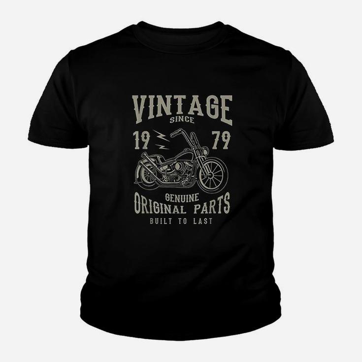 1979 Birthday Retirement Vintage Retro Motorcycle Chopper  Kid T-Shirt
