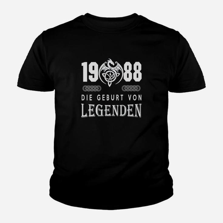 1988 Die Geburt Von Legenden Kinder T-Shirt