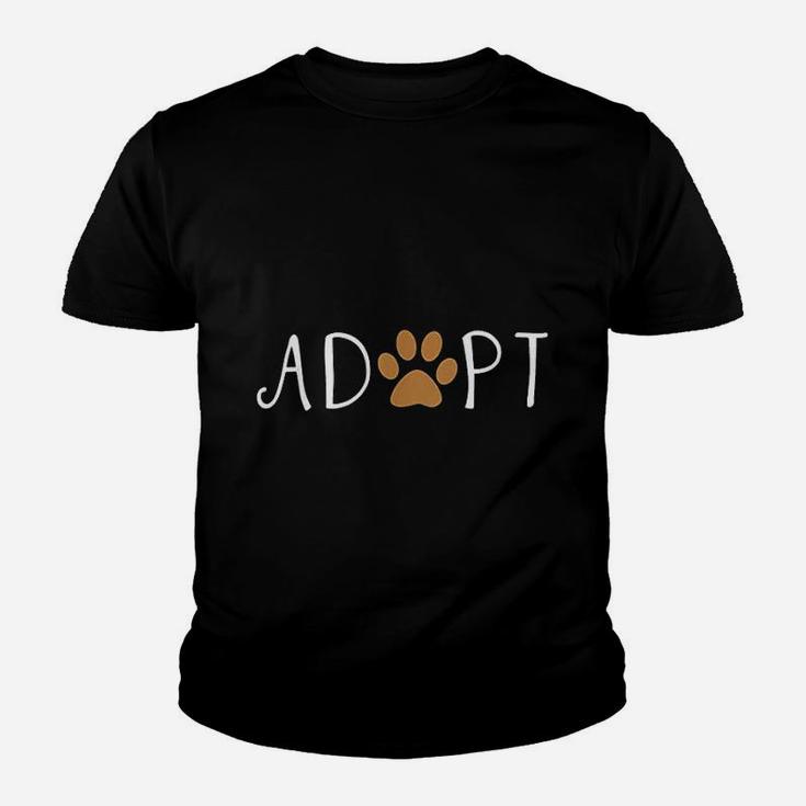 Adopt Dog Or Cat Pet Rescue Animal Kid T-Shirt