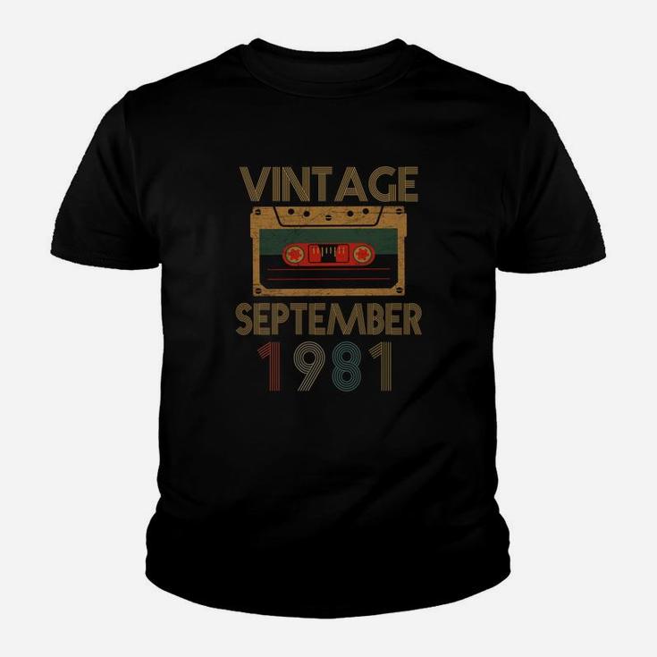 41st Years Vintage September 1981 Kid T-Shirt