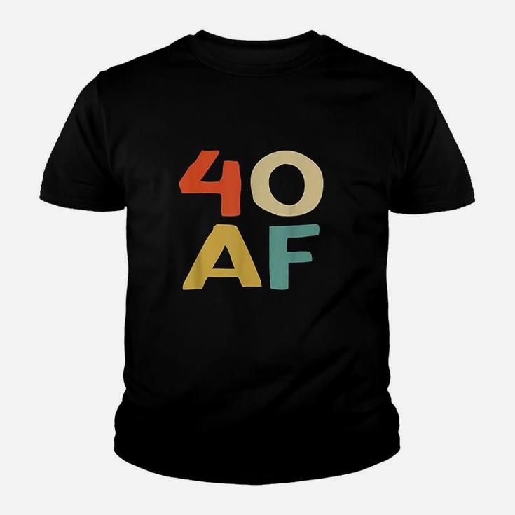 40 Af Vintage Cool Happy 40th Birthday  Kid T-Shirt