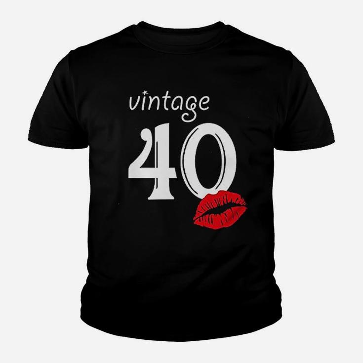 41st Birthday Gifts Women Vintage 41 1981 Tees Lipstick Funny Graphic  Kid T-Shirt