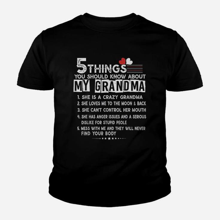 5 Things You Should Know About My Grandma Kid T-Shirt