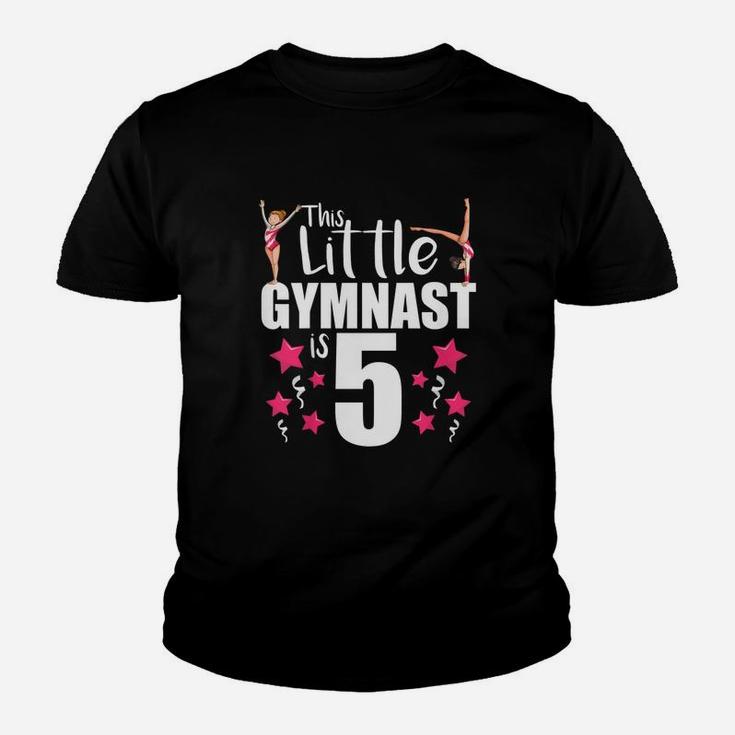 5 Year Old Gymnast Birthday Tumbling Gymnastics 5th Gift  Youth T-shirt