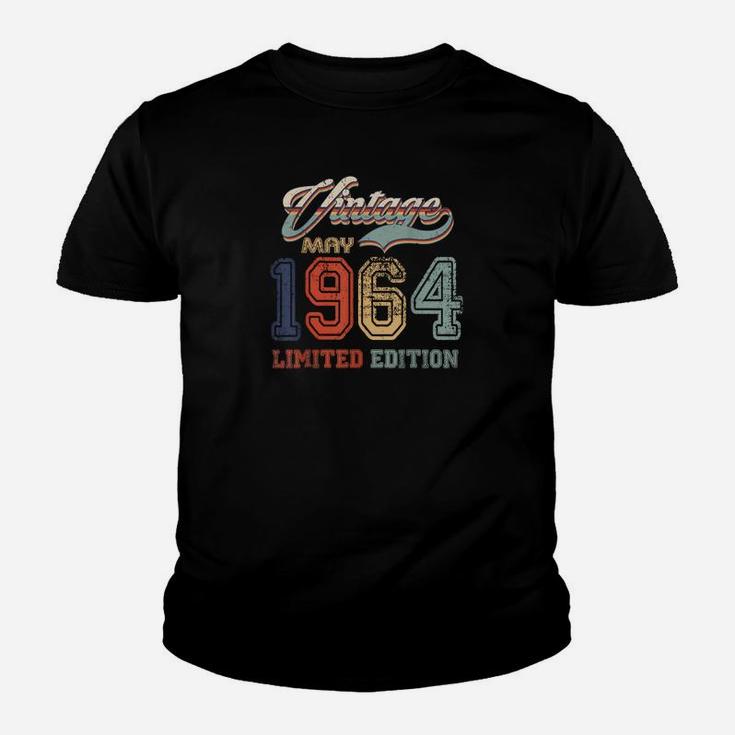 57 Jahre Alt Retro Vintage Mai 1964 Lustig 57 Geburtstag Kinder T-Shirt