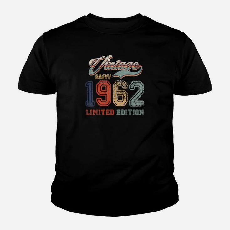 59 Jahre Alt Retro Vintage Mai 1962 Lustiges 59 Geburtstag Kinder T-Shirt