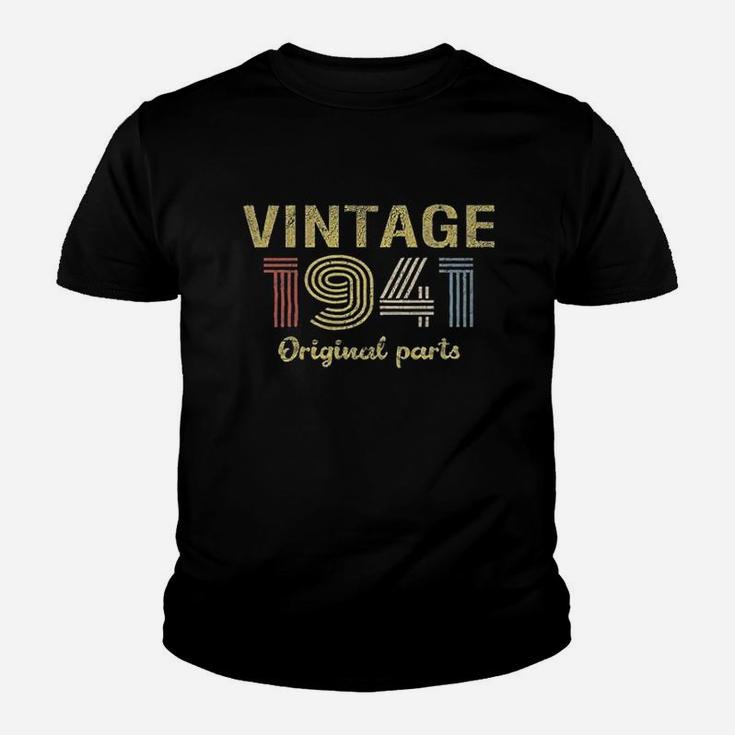 80th Birthday Gift Retro Birthday Vintage 1941 Original Parts  Kid T-Shirt