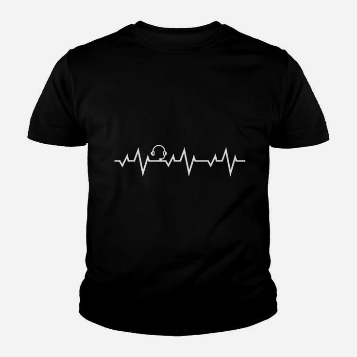 911 Operator Dispatcher Heartbeat First Responder Kid T-Shirt