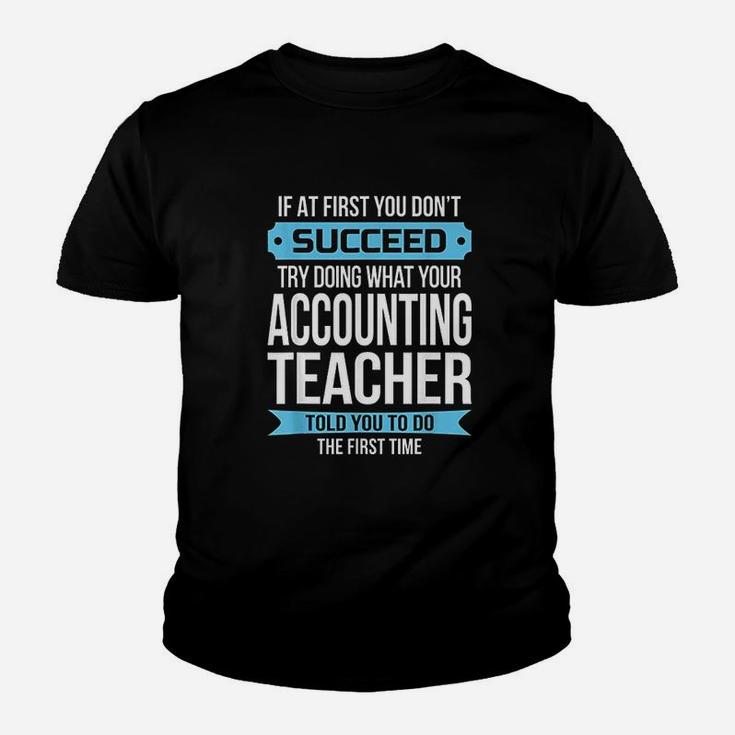 Accounting Teacher Funny Appreciation Gift Kid T-Shirt