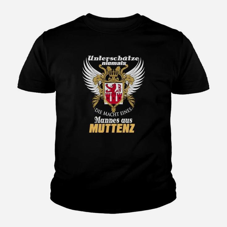 Adler-Motiv Schwarzes Kinder Tshirt, Muttenz-Stolz Design