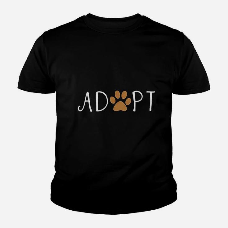 Adopt Dog Or Cat Pet Rescue Animal Kid T-Shirt