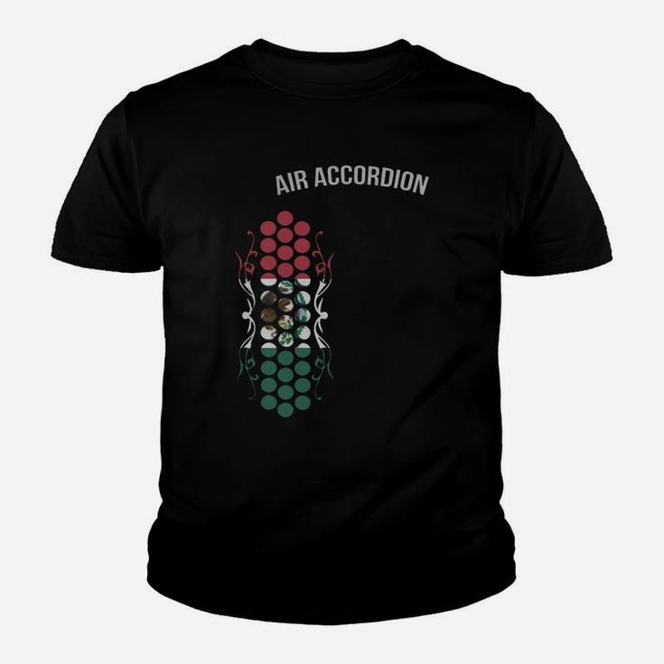 Air Accordion Mexico Black Tshirt From Accordion Mexico Kid T-Shirt