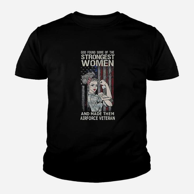 Air Force Veteran Women Funny Usaf Women Gift Kid T-Shirt