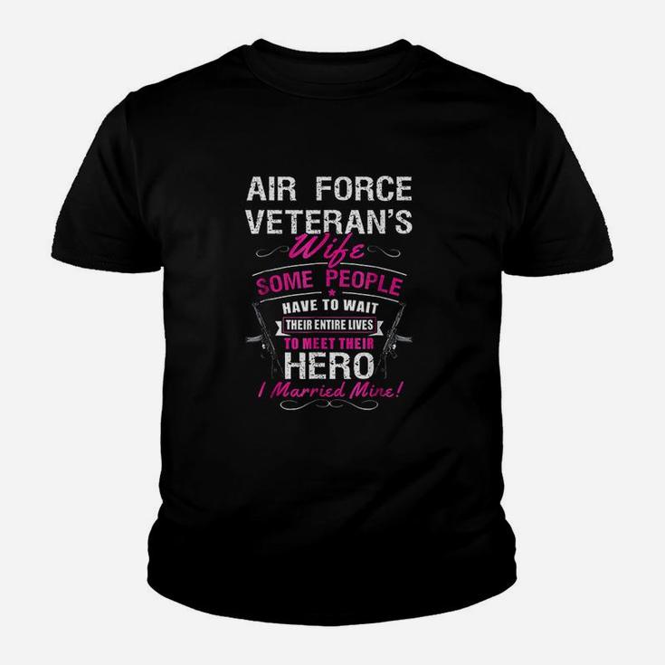 Air Force Veterans Wife Kid T-Shirt