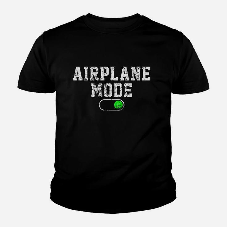 Airplane Mode On Vacation Summer Piolot Aviator Vintage Gift Kid T-Shirt