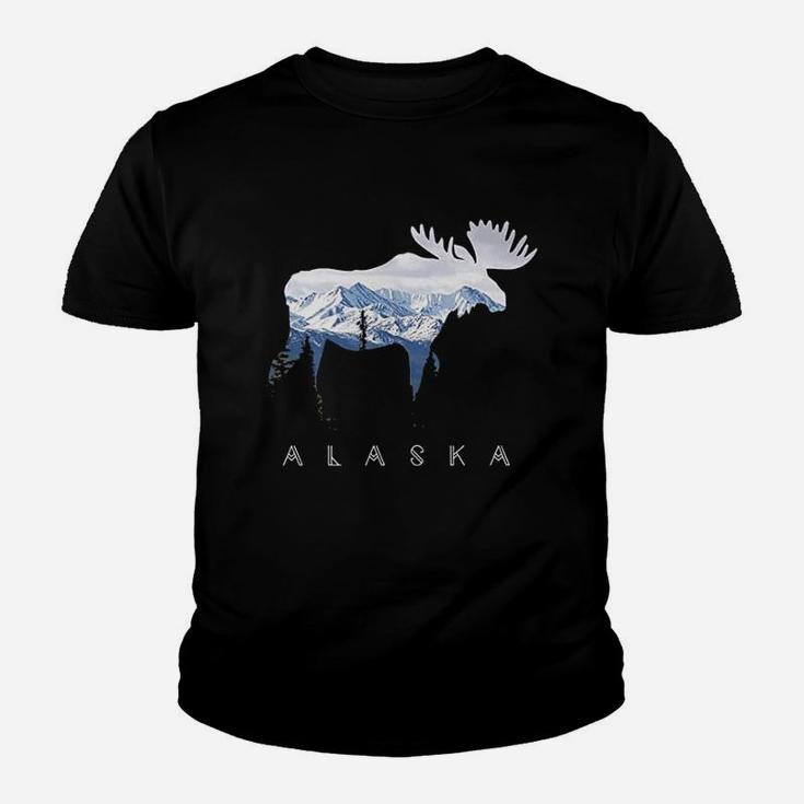 Alaska Day Moose Snowy Mountain T-Shirt Alaska Day Moose Snowy Mountain T-Shirt