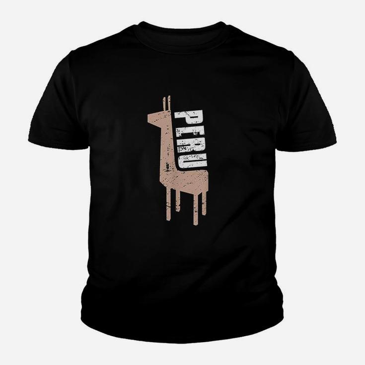 Alpaca Vintage Distressed Peru Kid T-Shirt
