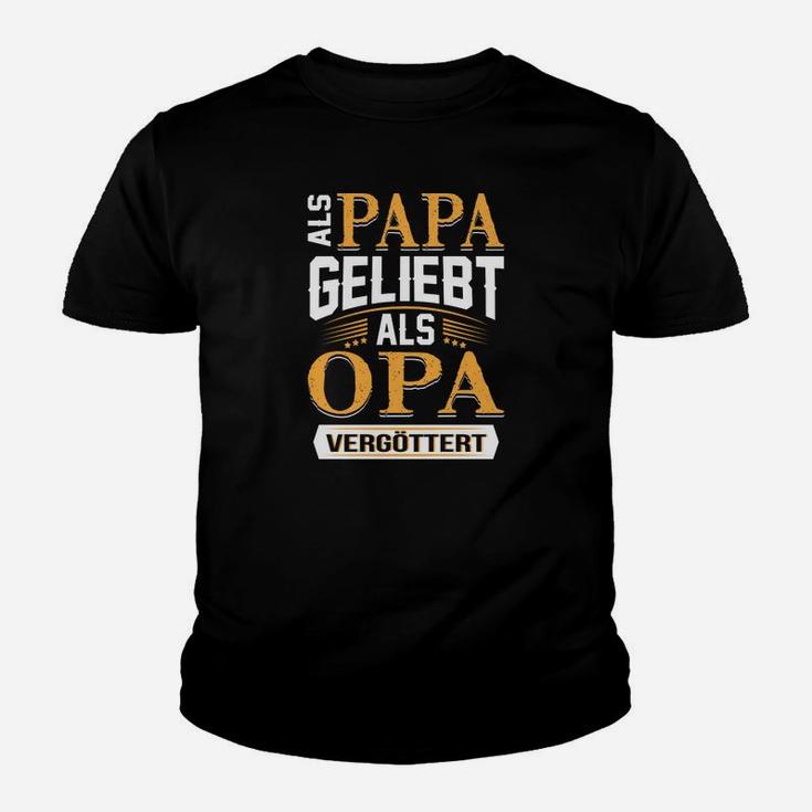 Als Papa Geliebt Als Opa Vergöttert Kinder T-Shirt